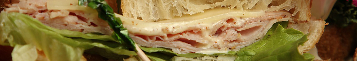 Eating Deli Sandwich at Amer's Delicatessen restaurant in Ann Arbor, MI.
